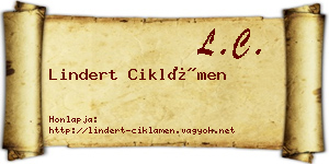 Lindert Ciklámen névjegykártya